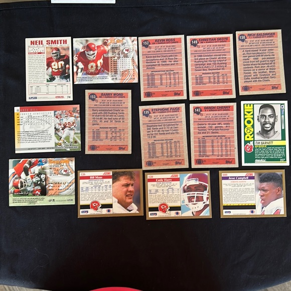14 MINT KANSAS CHIEF Assortment of NFL Collector Trading Cards - Picture 2 of 11